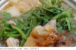 シュンギク-料理-味噌すき焼き